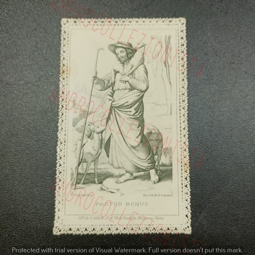Santino antico con pizzo fine - pizzo,