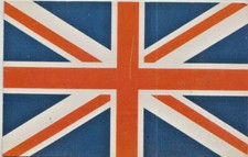 AANNO 1972 BANDIERA INGLESE CARTOLINA FORMATO . PICCOLO VIAGG.1972