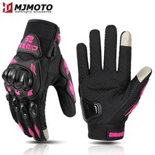 Guanti Moto Estivi Donna Rosa