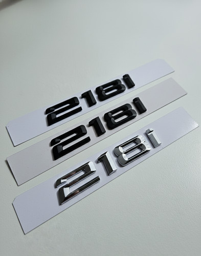 218i emblema nero