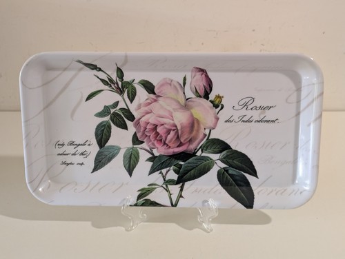 Small melamine pink rose - melamine,