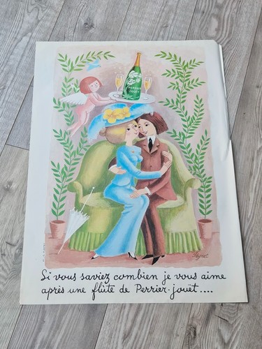 Affiche originale champagne - originale,