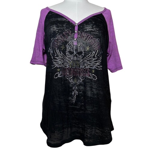 Top camicia henley y2k - top, vintage