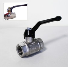 PEL 1500 SARACINESCA VALVOLA A SFERA ATTACCHI FEMMINA 40 BAR LEVA IN ALLUMINIO