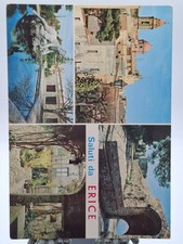 ? cartolina d'epoca saluti da erice trapani, sicilia