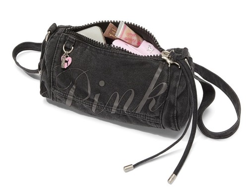 Borsa tracolla rosa nera - a,