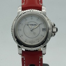 OROLOGIO MONTBLANC SPORT QUARZO UOMO 7157 35MM NERO VINTAGE MOP BRILLANTI