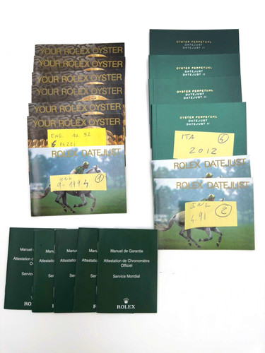 Rolex vari booklet libretti - vari,