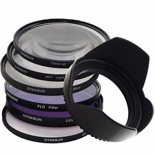 Kit Filtro DynaSun UV 52mm Polarizzatore Star Close Up Skylight FLD 52 Paraluce