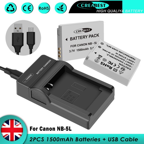 Batteria caricatore - 2x, nb-5l