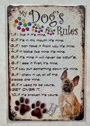 Dog rules bulldog francese - my,
