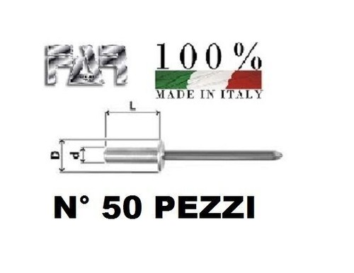 Rivetti strappo in - 50,