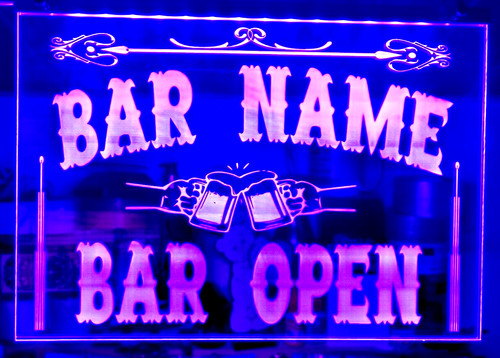 Insegna bar personalizzata - bar,