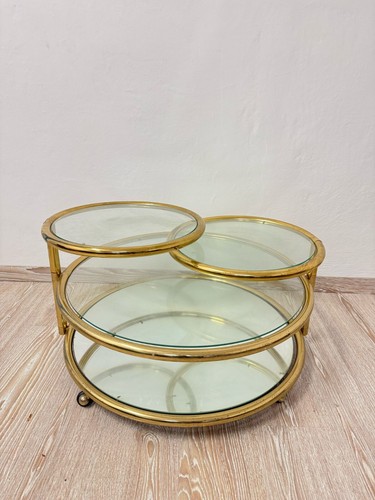 Tavolino ottone vetro table - e, vetro,
