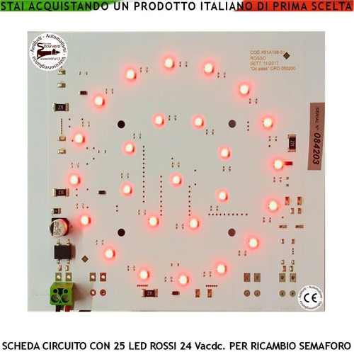 Scheda led rossi alta - scheda,