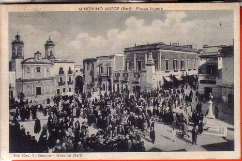 Cartolina minervino murge - cartolina,