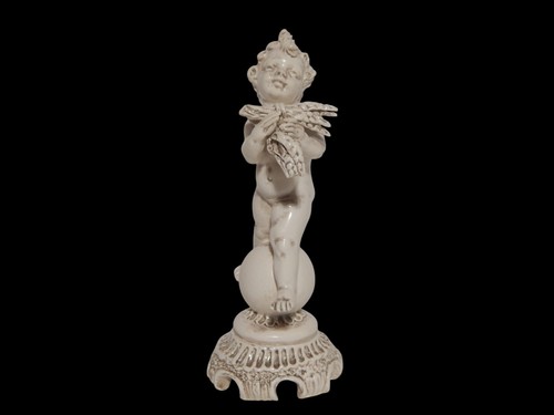Antica statuina putto - putto, con