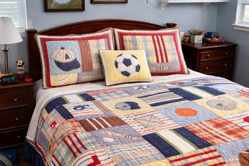 Trapunta sportiva patchwork