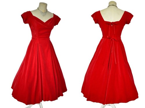 Abito velluto rosso - , ballo