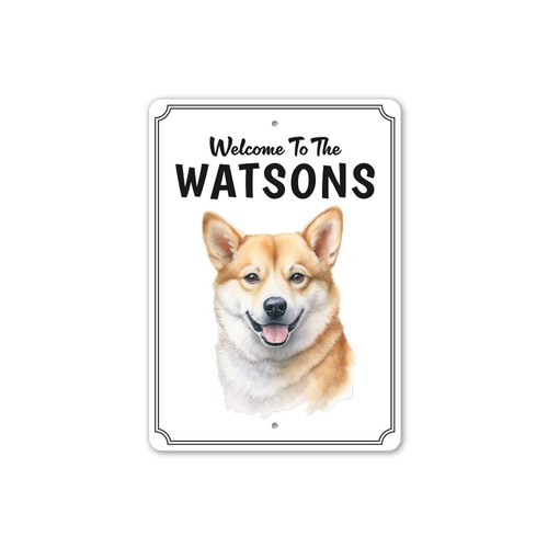 Insegna personalizzata shiba - personalizzata,