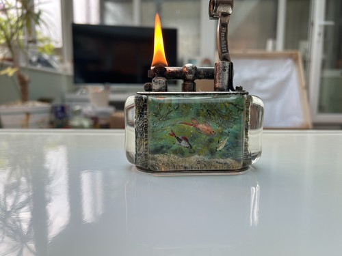 Dunhill aquarium lighter - aquarium,