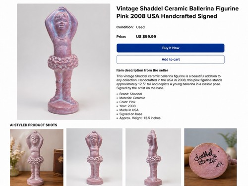 Statuina ballerina ceramica