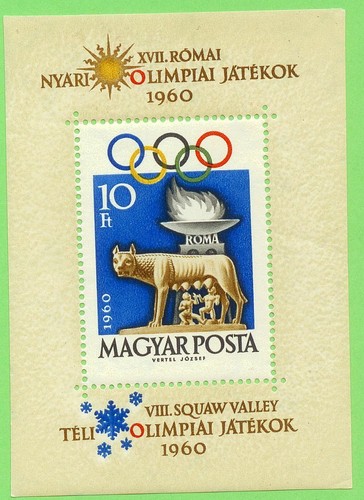 Foglio ungheria 1960 olimpiadi - foglio,