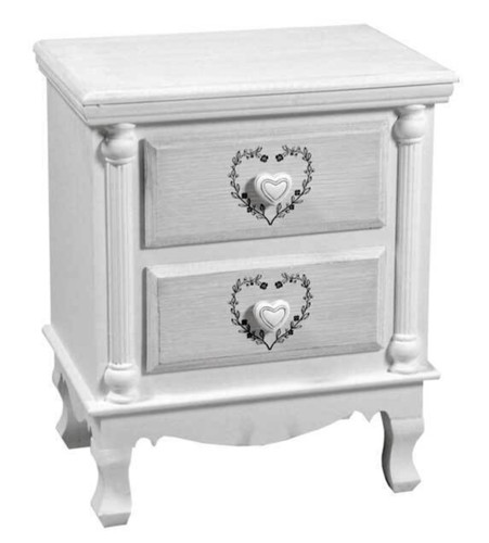 Comodino cassetti shabby - 2,