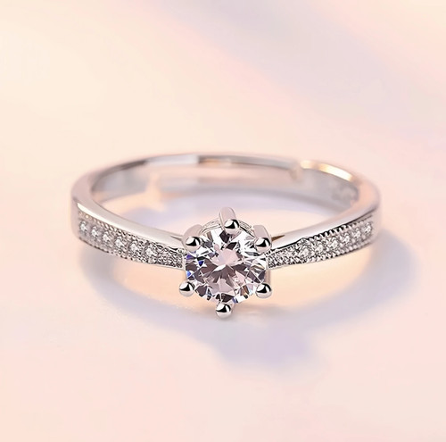 Anello regolabile argento