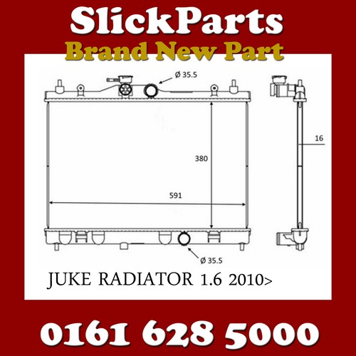 Radiatore adatto nissan juke - nissan,