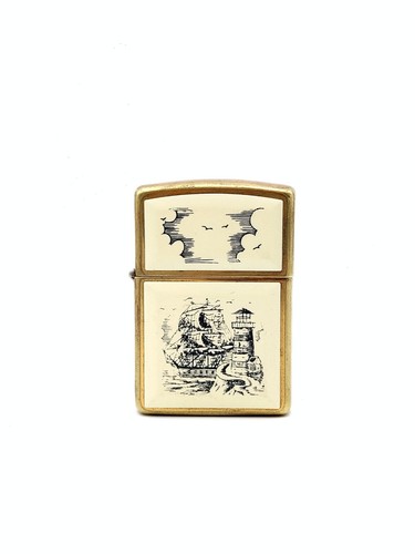 Accendino zippo scrimshaw ship - zippo,