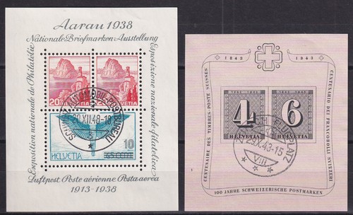 Svizzera 1938 blocco aarau - 4, e