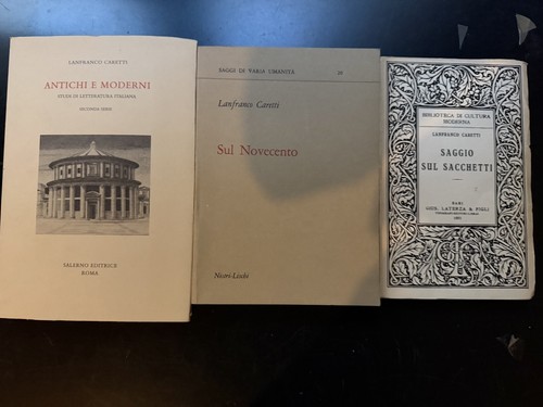 Lotto libri lanfranco - lotto, caretti