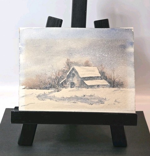 Quadro acquerello invernale