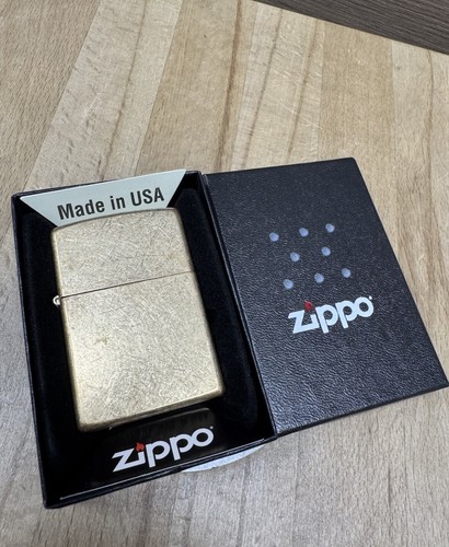 Accendino zippo tumbled brass - accendino,
