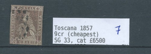 Toscana 1857 9cr - cat, gb£6500