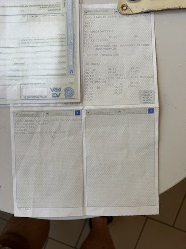 Documenti targa originale - targa,