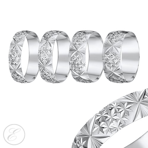 18ct anello oro bianco - bianco, pesante