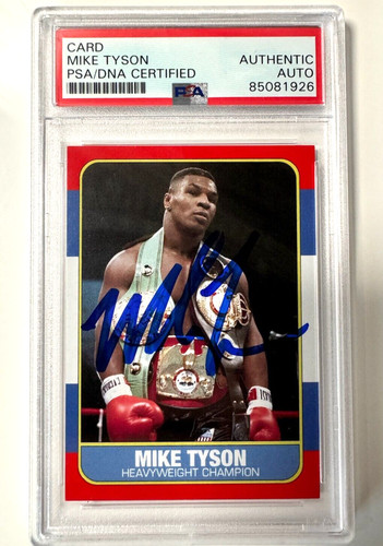 Iron mike tyson autografo 1986 - tyson,