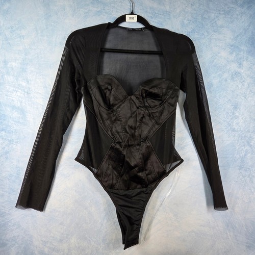 Body corsetto maglia nero - , zara