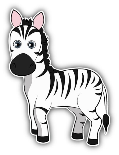 Adesivo auto piccolo zebra