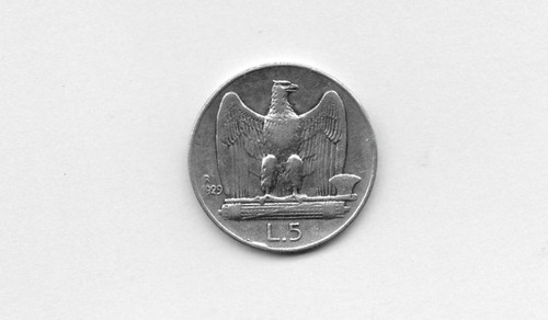 Moneta aquilotto 1929 lire - 1929,