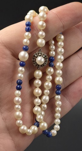 Collana vintage oro bianco - vintage, in