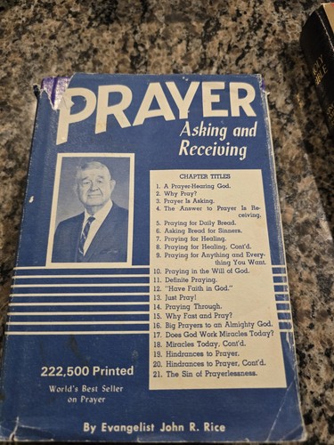 Prayer asking and - prayer, receiving