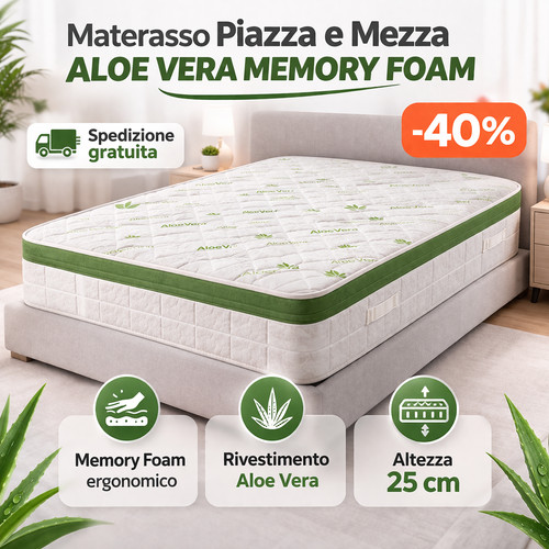 Materasso piazza mezza - e, aloe