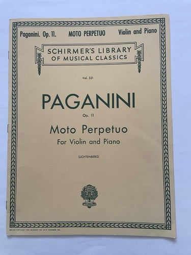Paganini moto perpetuo - paganini, op.11