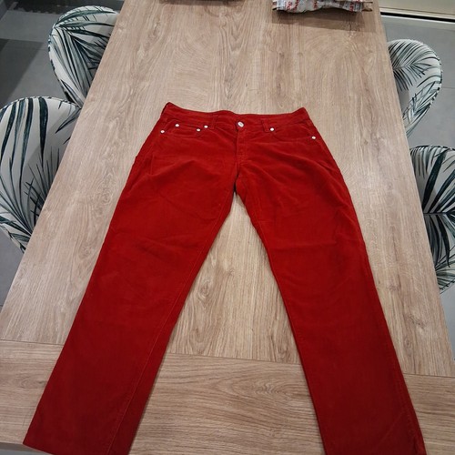 Pantalone scamosciato rosso - pantalone,