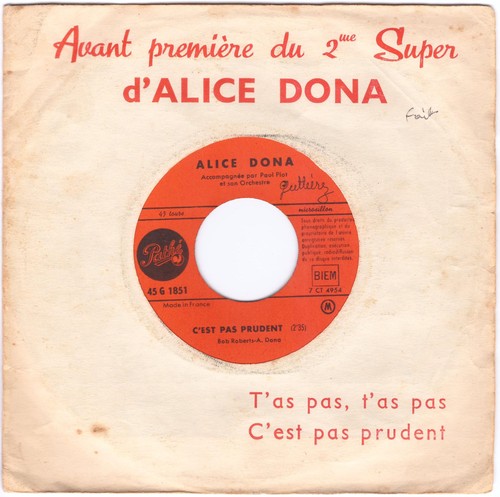 Alice dona est pas prudent - dona,