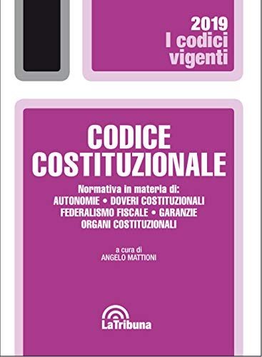Codice costituzionale 2020 - codice,