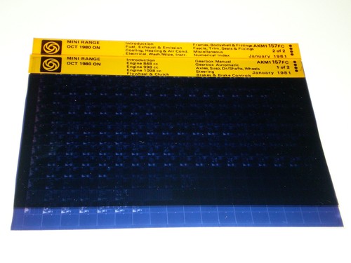 Microfiche catalogo ricambi - catalogo,